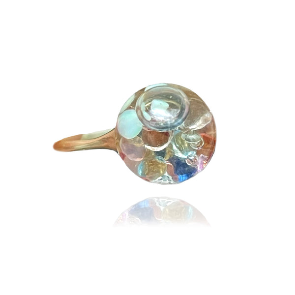 Gemstone Bubble Ring
