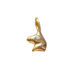 Gold Plated Unicorn Horsey Charm