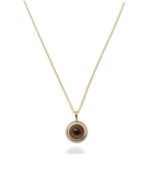 Small 14k Gold Eye Pendant-Fine Jewelry-RhysKelly.com